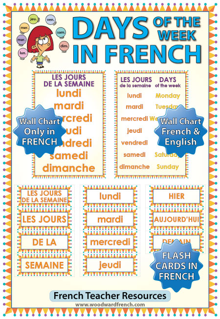 french-days-of-the-week-flash-cards-charts-woodward-french