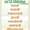 Days of the week in French. Les jours de la semaine en français.