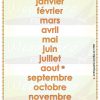 Months of the year in French. Les mois de l'année en français.