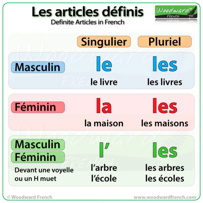 Definite Articles in French